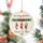 Personalized First Christmas Ornament – Custom Family Names Stockings Ceramic Keepsake, Christmas Gift - 2