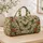 Sage Green Butterfly and Wildflower Garden for Romantic Getaways and Spring Escapes Quilted Weekend Bag - 4