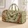 Sage Green Butterfly and Wildflower Garden for Romantic Getaways and Spring Escapes Quilted Weekend Bag - 1