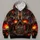 Molten Lava Skull and Cracked Volcanic Rock for Bold Alternative Streetwear All-over Print Hoodie (Lightweight) - 4
