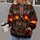 Molten Lava Skull and Cracked Volcanic Rock for Bold Alternative Streetwear All-over Print Hoodie (Lightweight) - 2