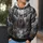 Dark Forest Stags and Flying Birds for Camping, Hunting, Outdoor Adventures and Hiking All-over Print Hoodie (Lightweight) - 5