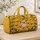 Golden Yellow Duckling Crowd for Cheerful Family Getaways and Spring Travel Escapes Quilted Weekend Bag - 4