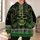 Green Skull Soldier Emblem for Outdoor Workwear and Tactical Casual Style All-over Print Hoodie (Lightweight) - 6