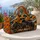 Flaming Orange Monster Truck Adventure for Road Trips, Travel and Outdoor Escapes Quilted Weekend Bag - 5