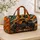 Flaming Orange Monster Truck Adventure for Road Trips, Travel and Outdoor Escapes Quilted Weekend Bag - 4