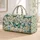 Blue Green Butterflies for Bright Spring Getaways and Carefree Travel Adventures Ahead Quilted Weekend Bag - 1