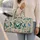 Blue Green Butterflies for Bright Spring Getaways and Carefree Travel Adventures Ahead Quilted Weekend Bag - 2
