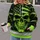 Neon Green Flag Skull with Lightning for Workwear and Nighttime Streetwear Men All-over Print Hoodie (Lightweight) - 2