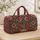 Boho Floral Medallion Motifs for Colorful Weekend Getaways and Holiday Travel Gifts Quilted Weekend Bag - 4