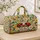 Ladybug Hearts and Wildflowers for Sunny Travel and Beach Getaways for Nature Lovers Quilted Weekend Bag - 4