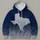 Texas Silhouette and Navy Gray Fade for Football Game Day Casual Wear All-over Print Hoodie (Lightweight) - 4