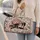 Blush Rose Bouquets And Black Heels For Elegant Getaways And Romantic Fashion Lovers Quilted Weekend Bag - 2
