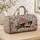 Blush Rose Bouquets And Black Heels For Elegant Getaways And Romantic Fashion Lovers Quilted Weekend Bag - 4