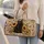 Black Cat, Sunflowers and Butterflies for Relaxed Weekend Getaways and Cat Lovers Quilted Weekend Bag - 2