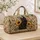 Black Cat, Sunflowers and Butterflies for Relaxed Weekend Getaways and Cat Lovers Quilted Weekend Bag - 4