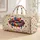 Rainbow Melting Lips and Jewel Accents for Bold Holiday Travel, A Gift for Her Quilted Weekend Bag - 1