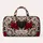 Black Heart and Crimson Roses for Romantic Getaways and Bold Everyday Travel Style Quilted Weekend Bag - 6