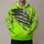 Neon Green Torn American Flag Workwear for Outdoor Jobs and Weekend Adventures All-over Print Hoodie (Lightweight) - 1
