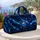 Deep Blue Galaxy Stars for Weekend Getaways, Gym Days, and Travel for Space Lovers Quilted Weekend Bag - 5