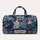 Whimsical Blue Hen Quartet for Countryside Getaways and Relaxed Weekend Escapes Quilted Weekend Bag - 6