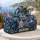 Whimsical Blue Hen Quartet for Countryside Getaways and Relaxed Weekend Escapes Quilted Weekend Bag - 5