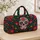 Colorful Sugar Skull and Floral Mandala for Yoga Retreats and Weekend Getaways and Road Trips Quilted Weekend Bag - 4