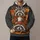 Three Cozy Raccoons and Autumn Pumpkins for Halloween and Thanksgiving Gatherings All-over Print Hoodie (Lightweight) - 1