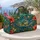 Sea Turtle and Hibiscus Tropical Motifs for Beach Getaways and Summer Travel Gifts Quilted Weekend Bag - 5