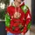 Cheerful Red-Capped Dwarf And Winter Snowflakes For Festive Holiday Cheer All-over Print Hoodie (Lightweight) - 5