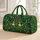 Retro Tennis Racket And Lime Balls For Court Days And Active Weekends Quilted Weekend Bag - 1
