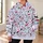 Smiling Snowman in Santa Hat for Cozy Christmas Celebrations and Winter Gift Giving All-over Print Hoodie (Lightweight) - 6