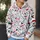 Smiling Snowman in Santa Hat for Cozy Christmas Celebrations and Winter Gift Giving All-over Print Hoodie (Lightweight) - 5