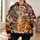 Orange Striped Tiger Santa Scene for Christmas Celebrations and Holiday Gift Giving All-over Print Hoodie (Lightweight) - 6