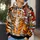 Orange Striped Tiger Santa Scene for Christmas Celebrations and Holiday Gift Giving All-over Print Hoodie (Lightweight) - 5