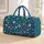 Teal Paw Prints for Cheerful Vacation Adventures and Everyday Pet Lover Getaways Quilted Weekend Bag - 1
