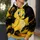 Cheerful Yellow Songbird Art for Mother's Day Gifts and Everyday Bird Lovers All-over Print Hoodie (Lightweight) - 5
