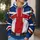 Red White and Navy Cross-Emblem Aviator Uniform for Cosplay Events and Fandom Fans All-over Print Hoodie (Lightweight) - 5