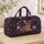 Moonlit Bunny and Wildflowers for Dreamy Spring Getaways and Nature Loving Travelers Quilted Weekend Bag - 4