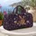 Moonlit Bunny and Wildflowers for Dreamy Spring Getaways and Nature Loving Travelers Quilted Weekend Bag - 5
