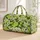 Lime Slice and Green Leaf Citrus Style for Bright Summer Travel and Vacation Getaways Quilted Weekend Bag - 1