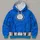 Blue Superhero Utility Suit Style for Comic Con Cosplay and Fan Events All-over Print Hoodie (Lightweight) - 4
