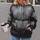 Charcoal Silver Armored Villain Suit Look for Comic Con Cosplay and Fan Events All-over Print Hoodie (Lightweight) - 2