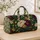 Lush Green Botanical Flowers for Relaxed Weekend Getaways and Nature Loving Travelers Quilted Weekend Bag - 4