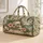 Ivory Skull With Tropical Florals for Coastal Getaways and Summer Travel Adventures Quilted Weekend Bag - 1