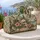 Ivory Skull With Tropical Florals for Coastal Getaways and Summer Travel Adventures Quilted Weekend Bag - 5