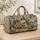 Ivory Skull With Tropical Florals for Coastal Getaways and Summer Travel Adventures Quilted Weekend Bag - 4