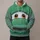 Green Cartoon Race Car Front for Halloween Cosplay and Family Theme Park Outings All-over Print Hoodie (Lightweight) - 1