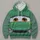 Green Cartoon Race Car Front for Halloween Cosplay and Family Theme Park Outings All-over Print Hoodie (Lightweight) - 4