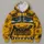 Yellow Horned School Bus Character Look for Halloween Parties and Cosplay Events All-over Print Hoodie (Lightweight) - 4